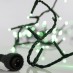 100 Χριστουγεννιάτικα λαμπάκια LED με επέκταση και μετασχηματιστή εκατό σε σειρά με πράσινο φως | Eurolamp | 600-11336